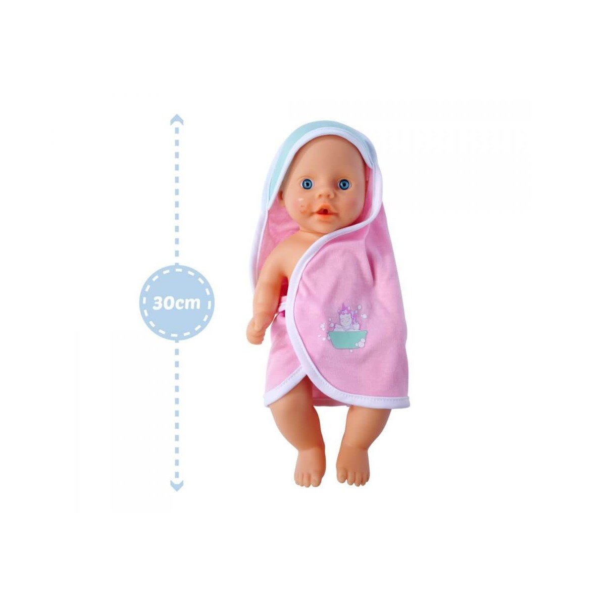 Simba New Born Baby Dreckspatz Badepuppe, 30 cm