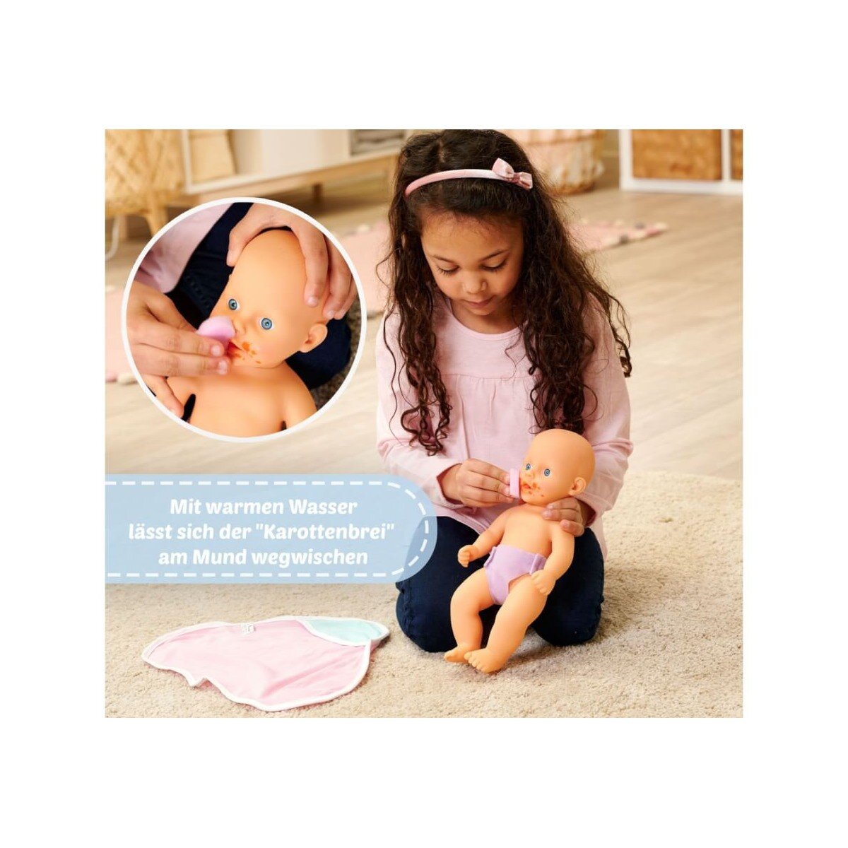 Simba New Born Baby Dreckspatz Badepuppe, 30 cm