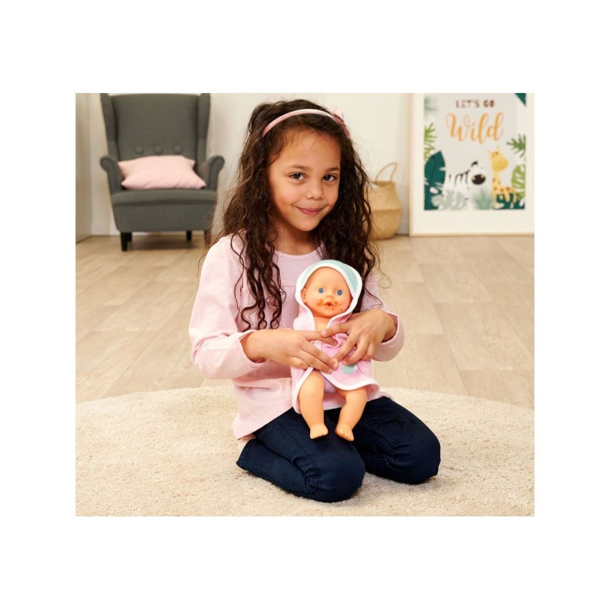 Simba New Born Baby Dreckspatz Badepuppe, 30 cm