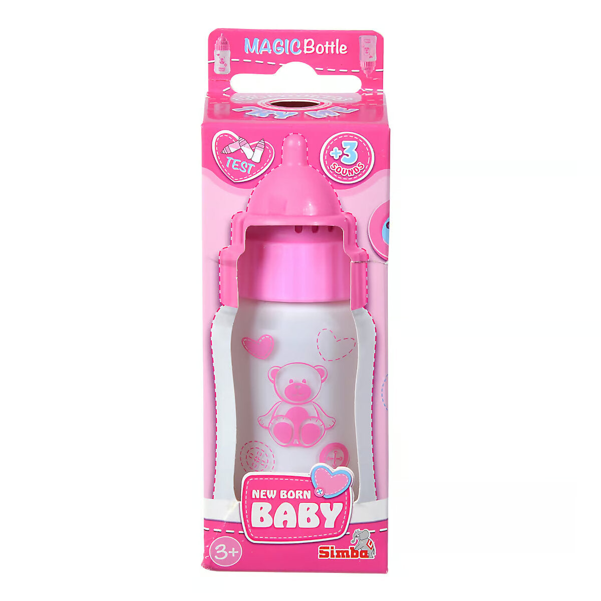 Simba New Born Baby Magisches Milchfläschchen, mit Sound