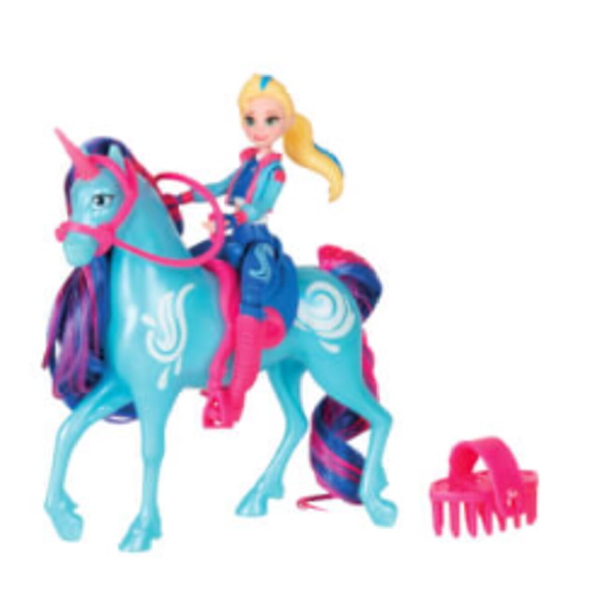 Spin Master - Unicorn Academy - Reiterin und Einhorn, 1 Set, 5-fach sortiert