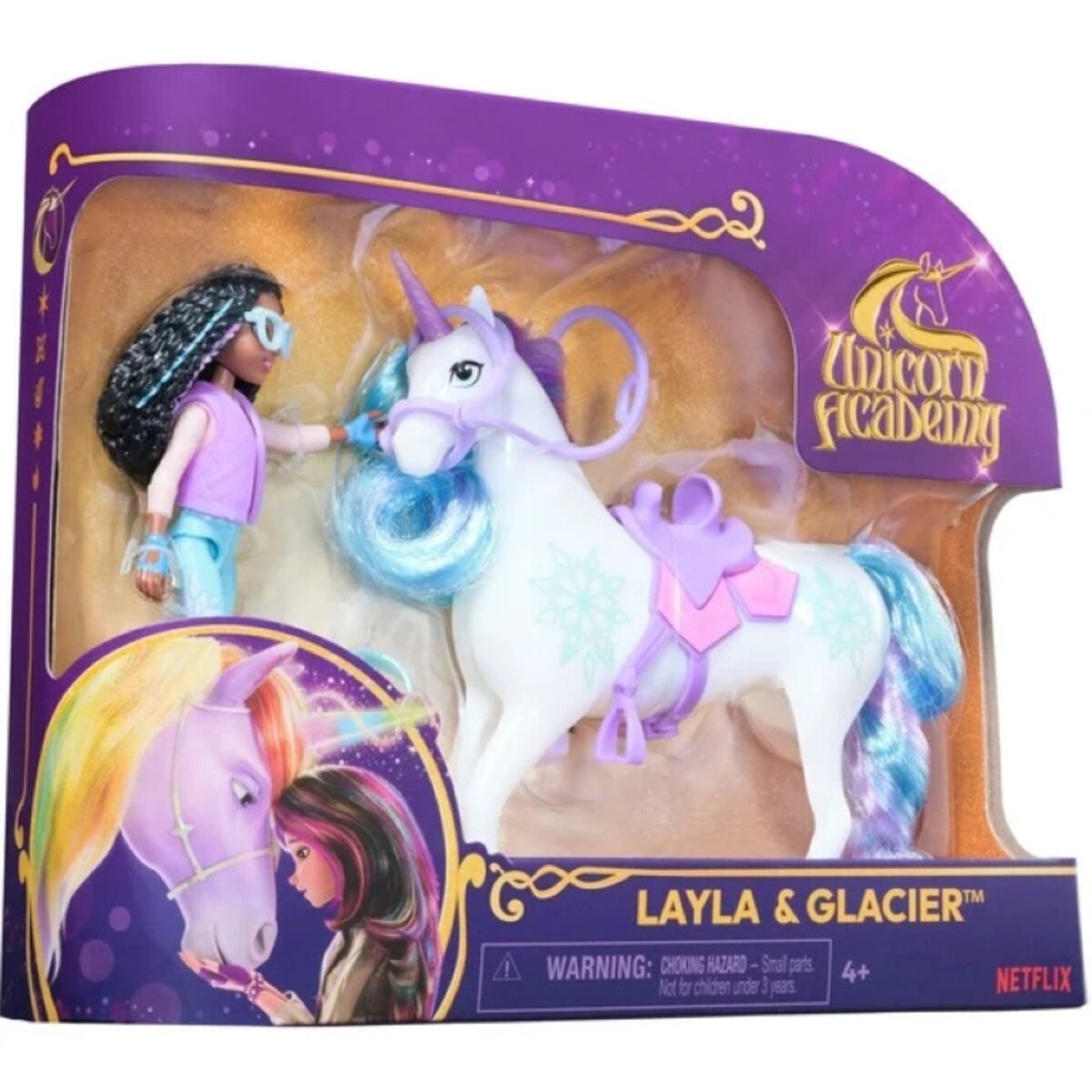 Spin Master Unicorn Academy Layla und Einhorn Glacier Set