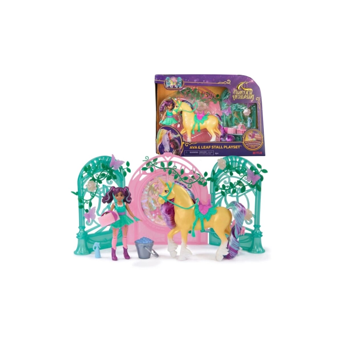 Spin Master Unicorn Academy Spielset Ava & Leaf, 12 cm