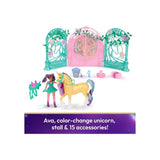 Spin Master Unicorn Academy Spielset Ava & Leaf, 12 cm