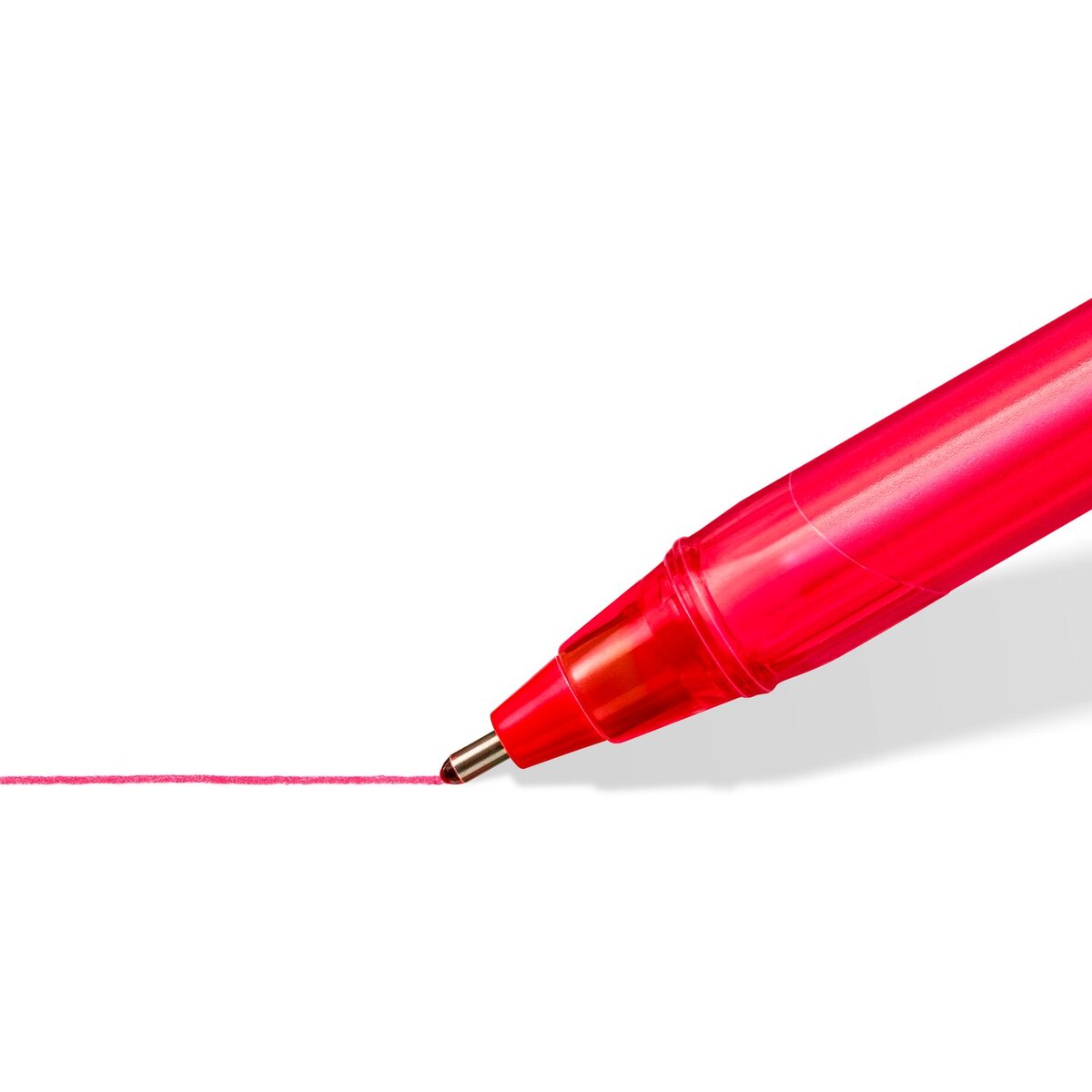 STAEDTLER® ball 4320 M dreikantiger Kugelschreiber, Kartonetui mit 10 Kugelschreibern in sortierten Schreibfarben, Linienbreite M