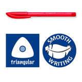 STAEDTLER® ball 4320 M dreikantiger Kugelschreiber, Kartonetui mit 10 Kugelschreibern in sortierten Schreibfarben, Linienbreite M