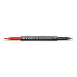 STAEDTLER® 3187 Doppelfasermaler permanent, Etui mit 18 Fasermalern in sortierten Farben