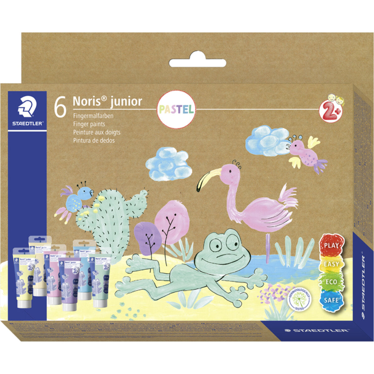 STAEDTLER® Noris® junior 8816P Fingermalfarbe NJ Pastell, 6St Etui
