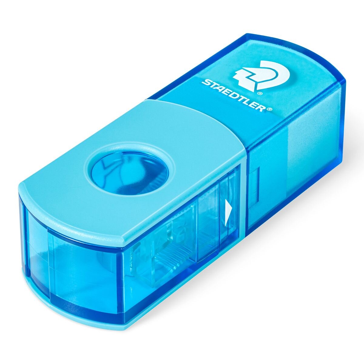 STAEDTLER® Spitzdose mit Radierer (2in1) 1 Stück, 5-fach sortiert