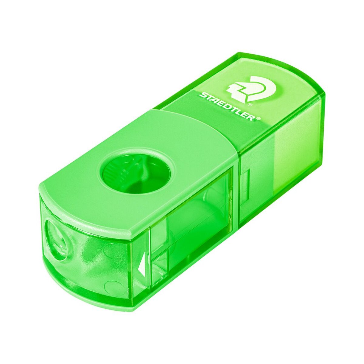 STAEDTLER® Spitzdose mit Radierer (2in1) 1 Stück, 5-fach sortiert
