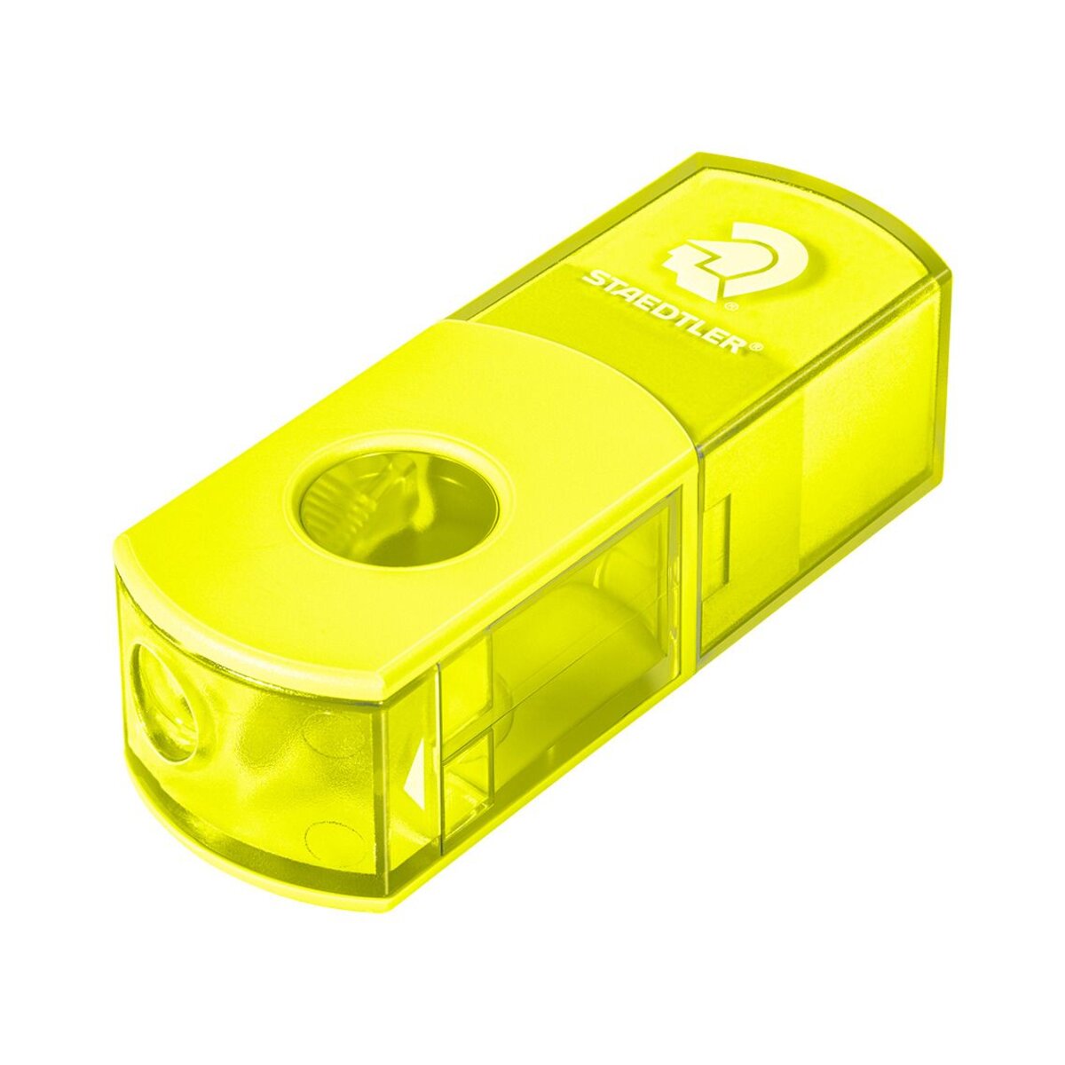 STAEDTLER® Spitzdose mit Radierer (2in1) 1 Stück, 5-fach sortiert