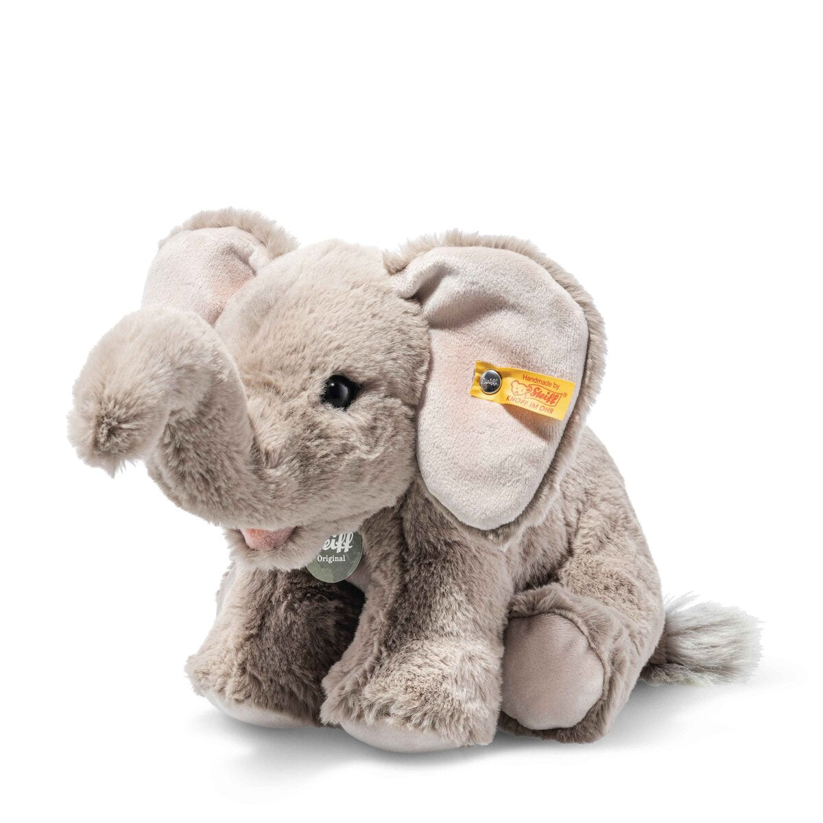 Steiff Edie Elefant hellgrau sitzend, 24 cm