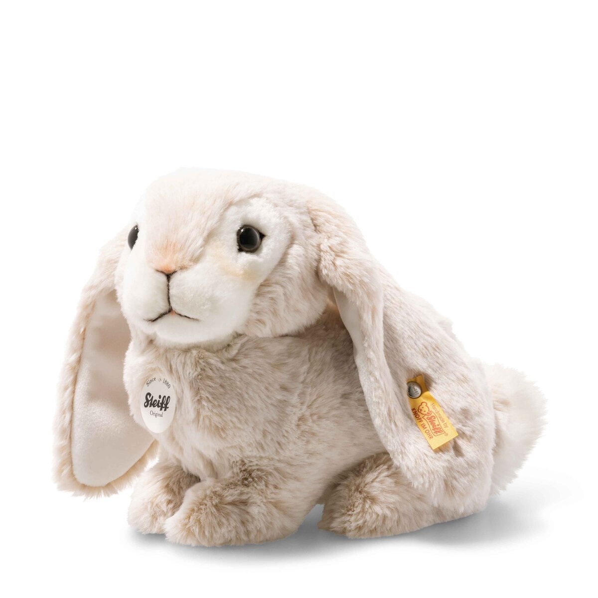 Steiff Lauscher Hase  beige sitzend, 24 cm