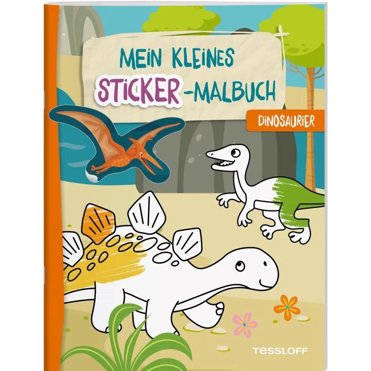 Tessloff Mein kleines Sticker-Malbuch. Dinosaurier