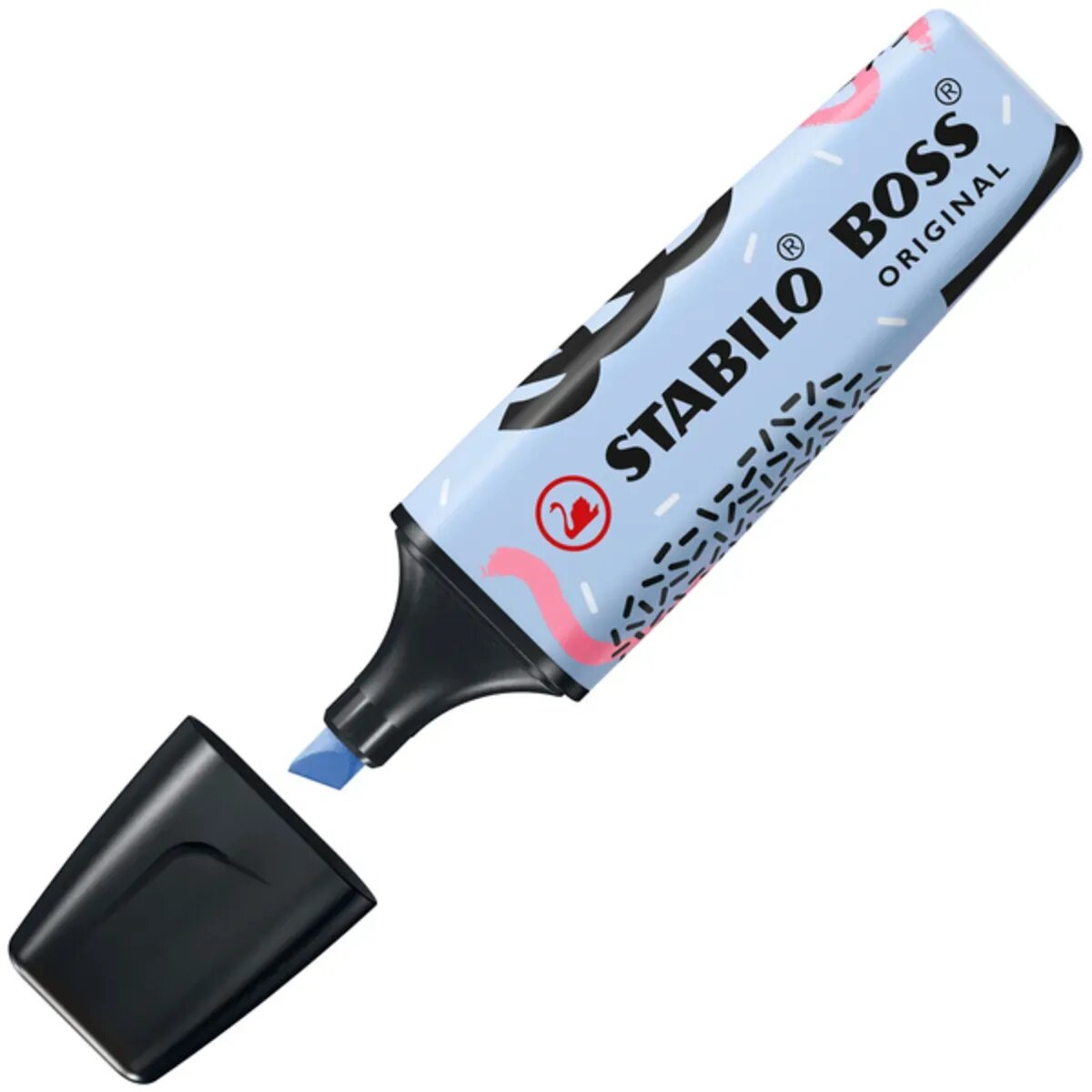 Textmarker - STABILO BOSS ORIGINAL Pastel by Ju Schnee - Einzelstift - Wolkenblau