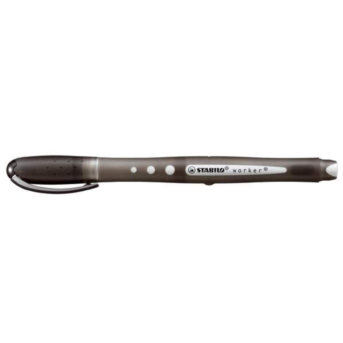 Tintenroller - STABILO worker+ colorful - medium - Einzelstift - schwarz