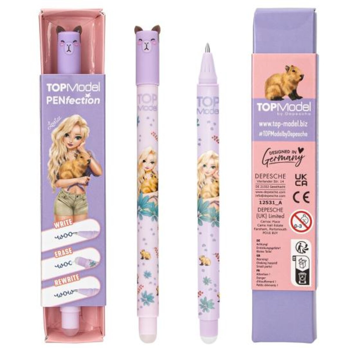 Depesche TOPModel Radierbarer Gelstift, sortiert