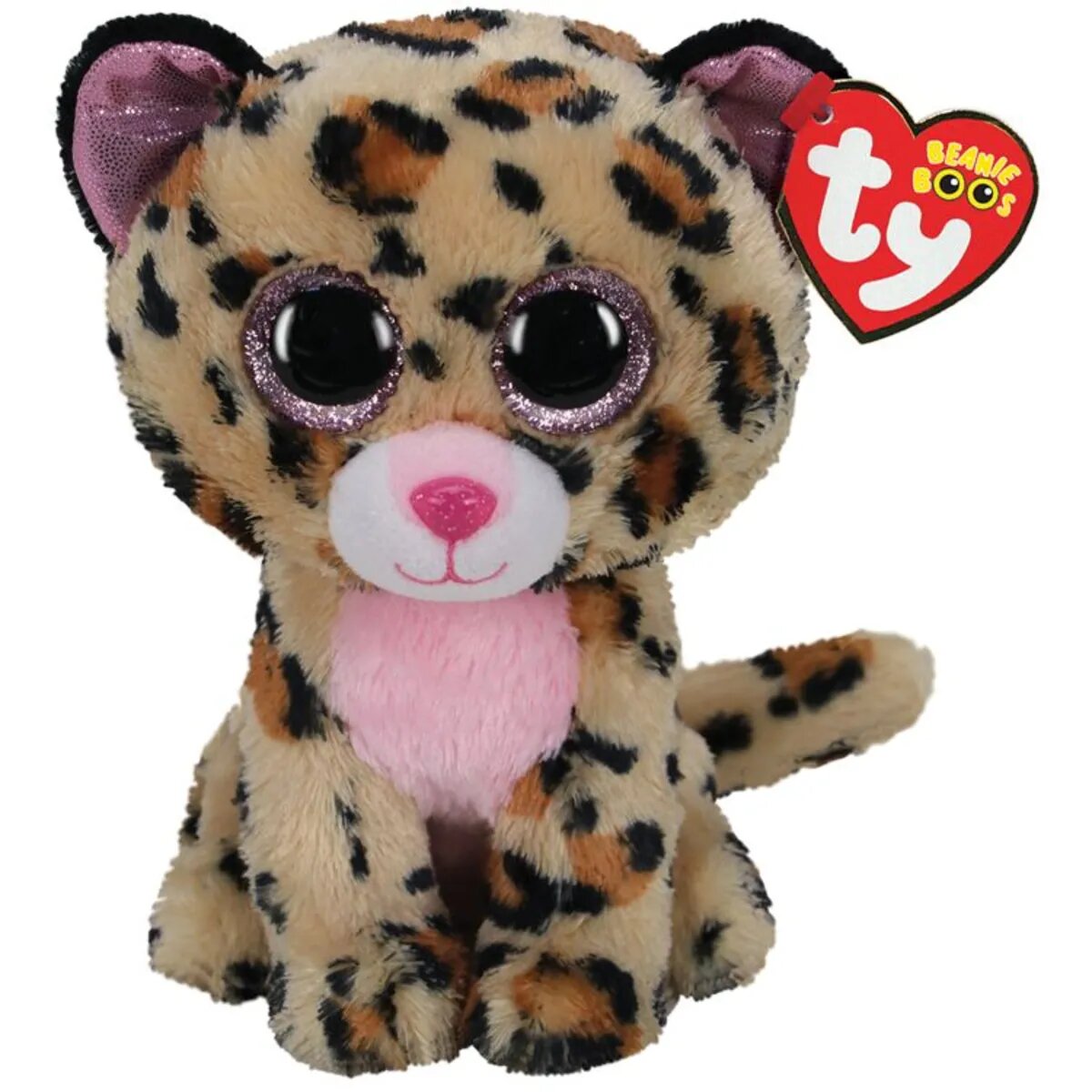 ty Beanie Boos Beanie Boo Livvie Leopard, 15 cm