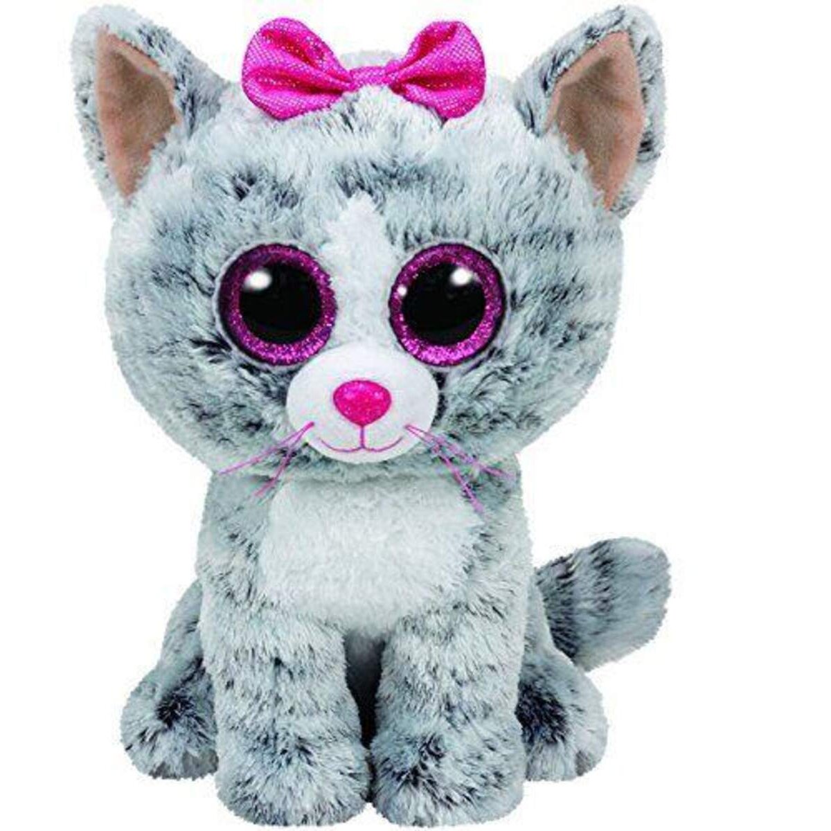 ty Beanie Boos Katze Kiki, grau, 15cm