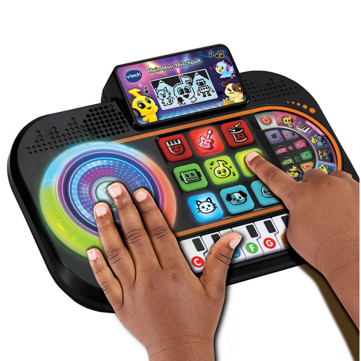 VTech Kidi DJ Mix 10-in-1 DJ-Mischpult mit Launchpad, Jog-Wheel und vielen Effekten