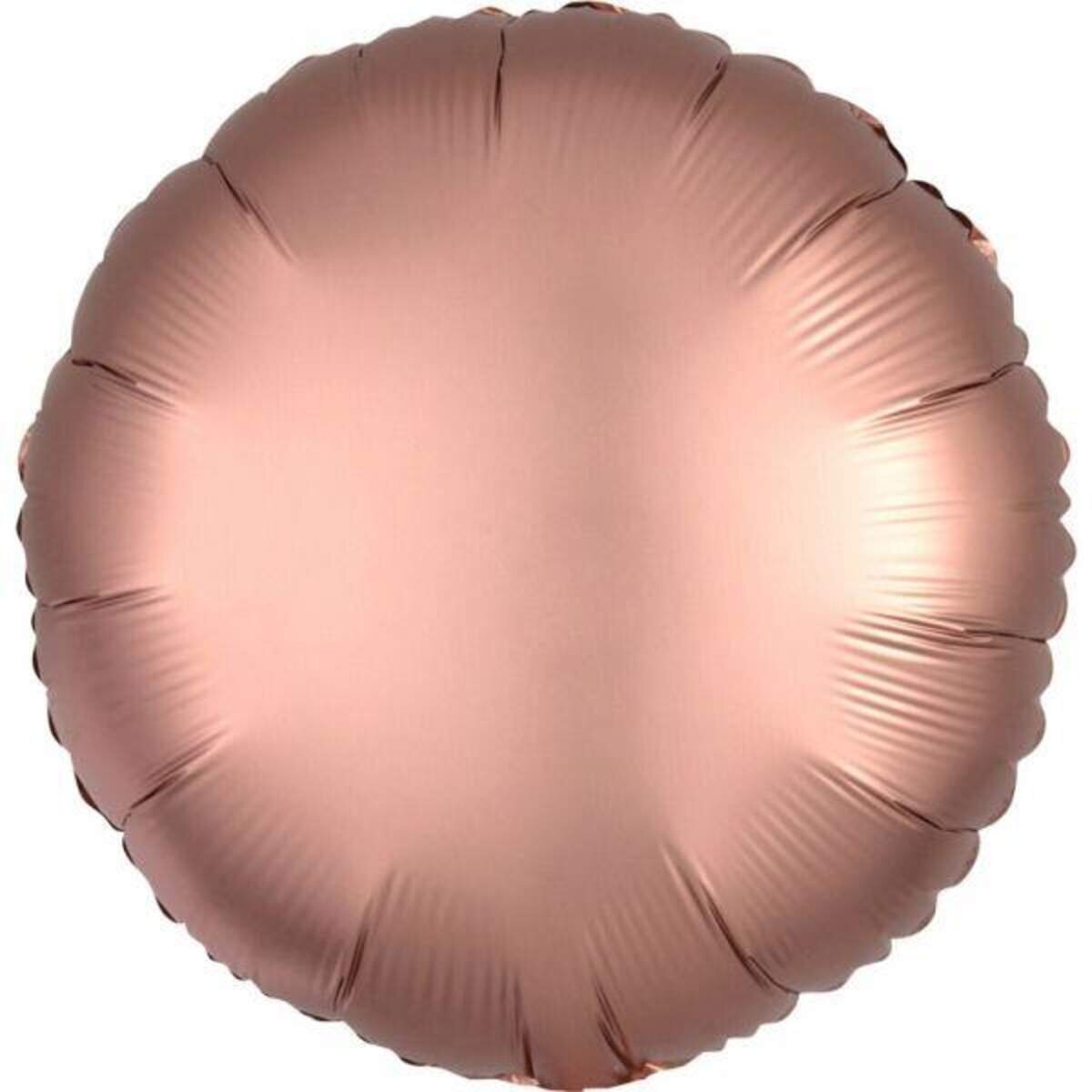 amscan Folienballon Rund Satin Luxe Rose Cooper