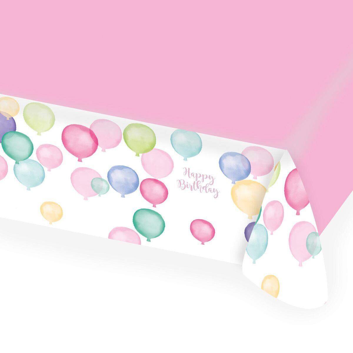 amscan Tischdecke Happy Birthday Pastel