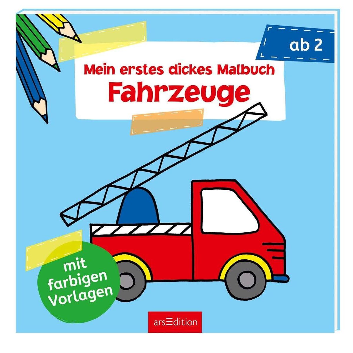 ars Edition Dickes Malbuch: Fahrzeuge