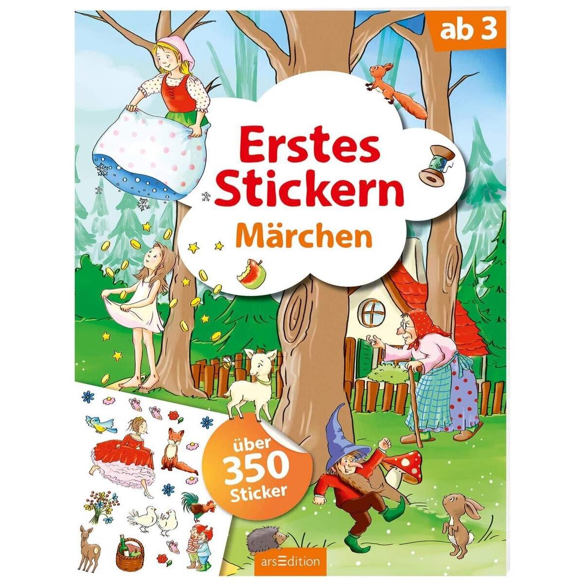 ars Edition Erstes Stickern Märchen mit über 350 Stickern