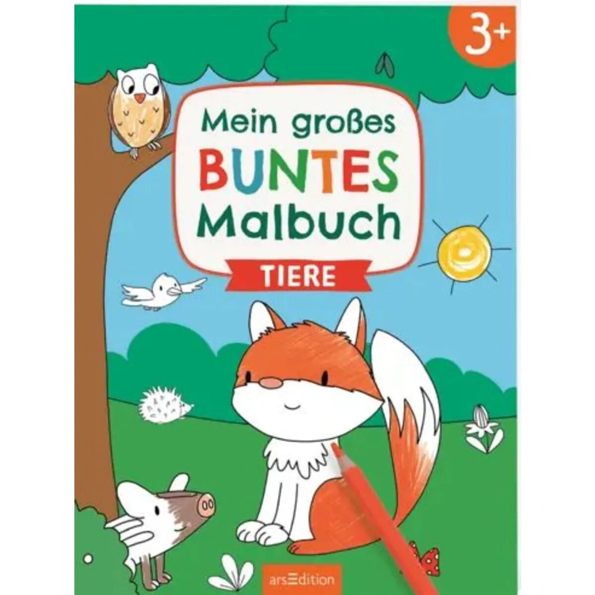 ars Edition Mein großes buntes Malbuch – Tiere