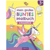 ars Edition Mein großes buntes Malbuch – Einhörner