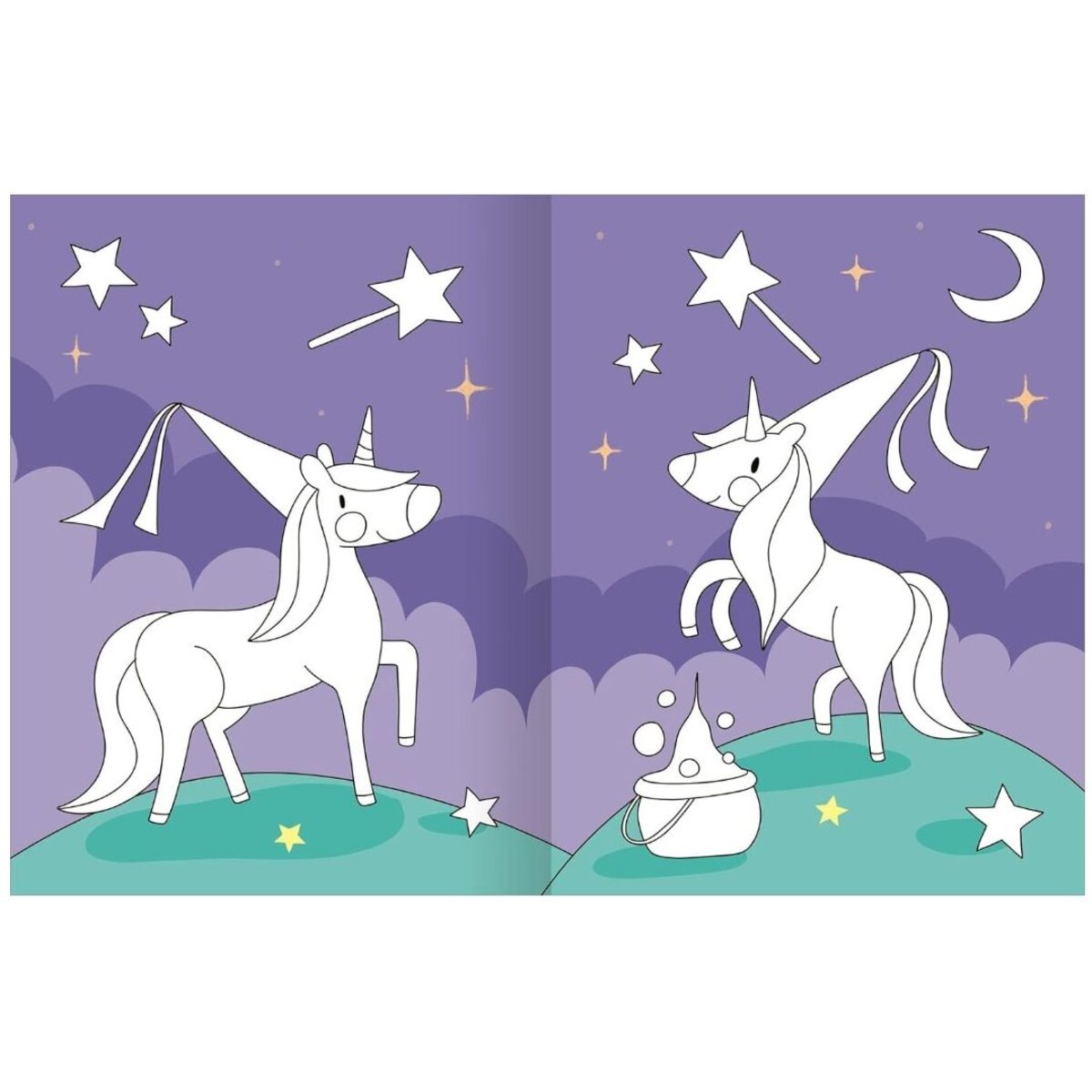 ars Edition Mein großes buntes Malbuch – Einhörner