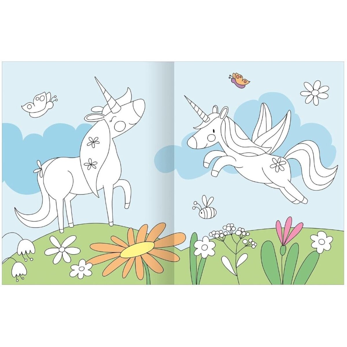ars Edition Mein großes buntes Malbuch – Einhörner