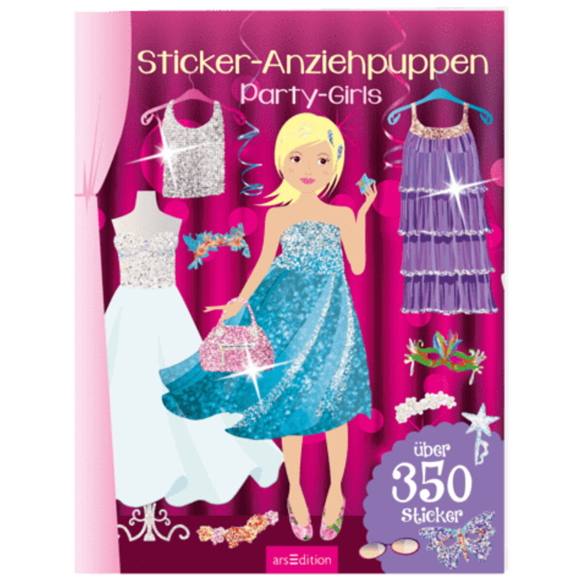ars Edition Sticker Anziehpuppen Party Girls