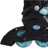 BEST Sporting Inline Skates für Kinder /Jugendliche, ABEC 7 Carbon, türkisblau / schwarz, Größe: 30-33