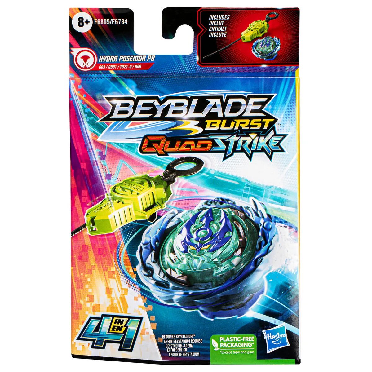 Beyblade Burst Quadstrike Hydra Poseidon P8