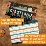 Denkriesen Stadt Land Vollpfosten - Geburtstags Edition "Happy Birthday"