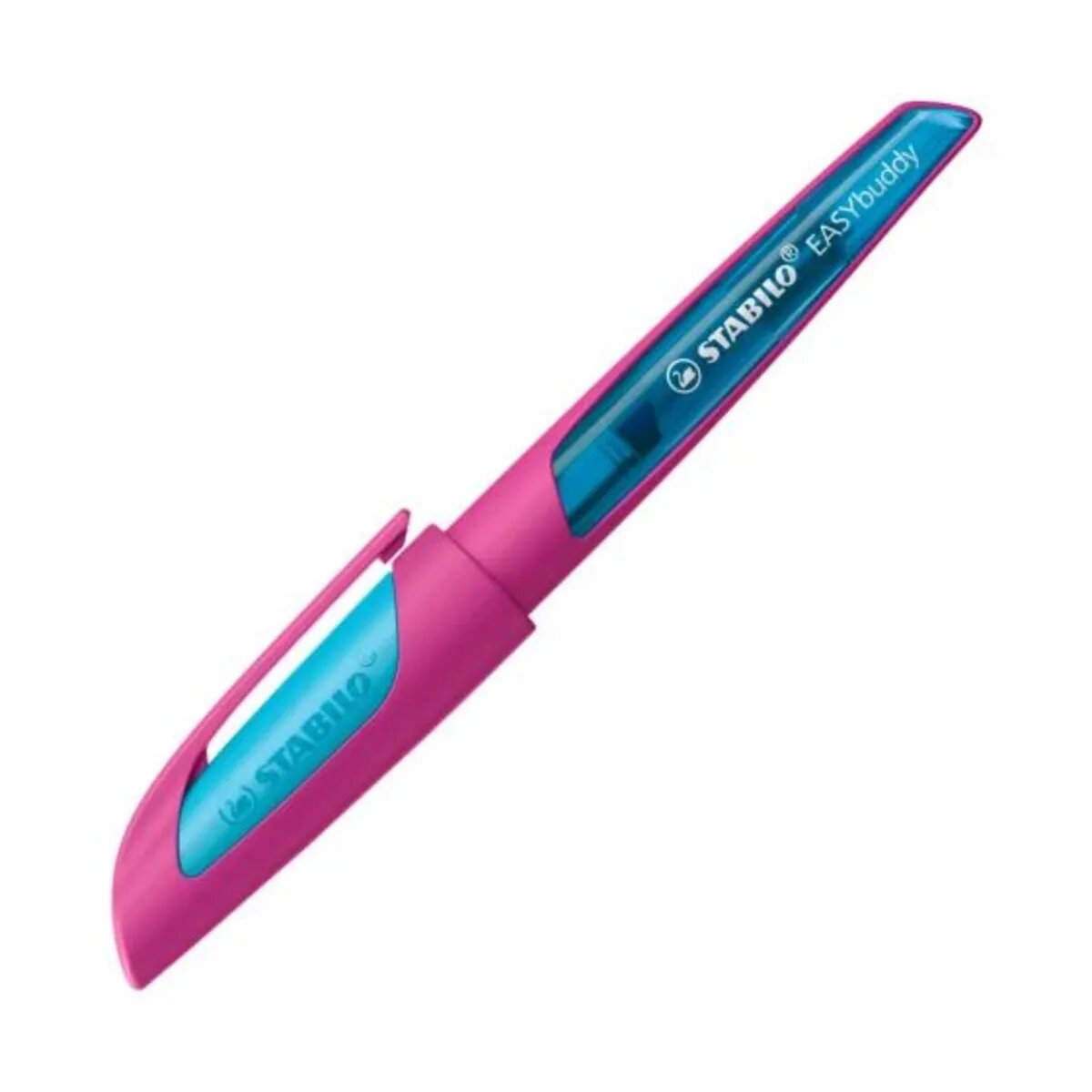 Ergonomischer Schulfüller STABILO® EASYbuddy® FRESH Edition, A, pink/hellblau, 1 Füller inkl. 1 Standardpatrone