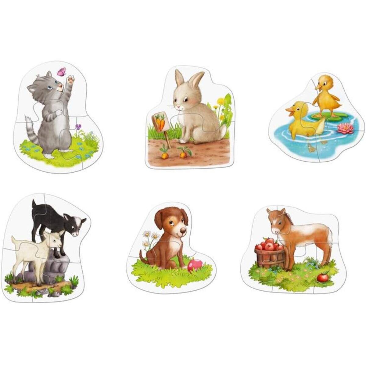 HABA 303309 6 erste Puzzles Tierkinder