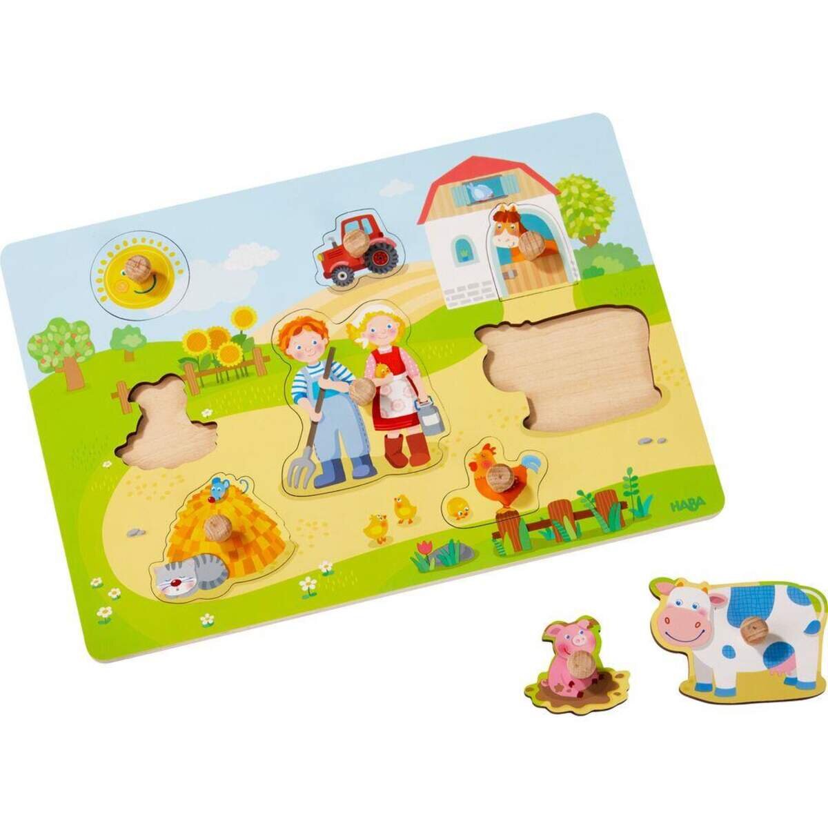 HABA 303769 Greifpuzzle Auf dem Bauernhof