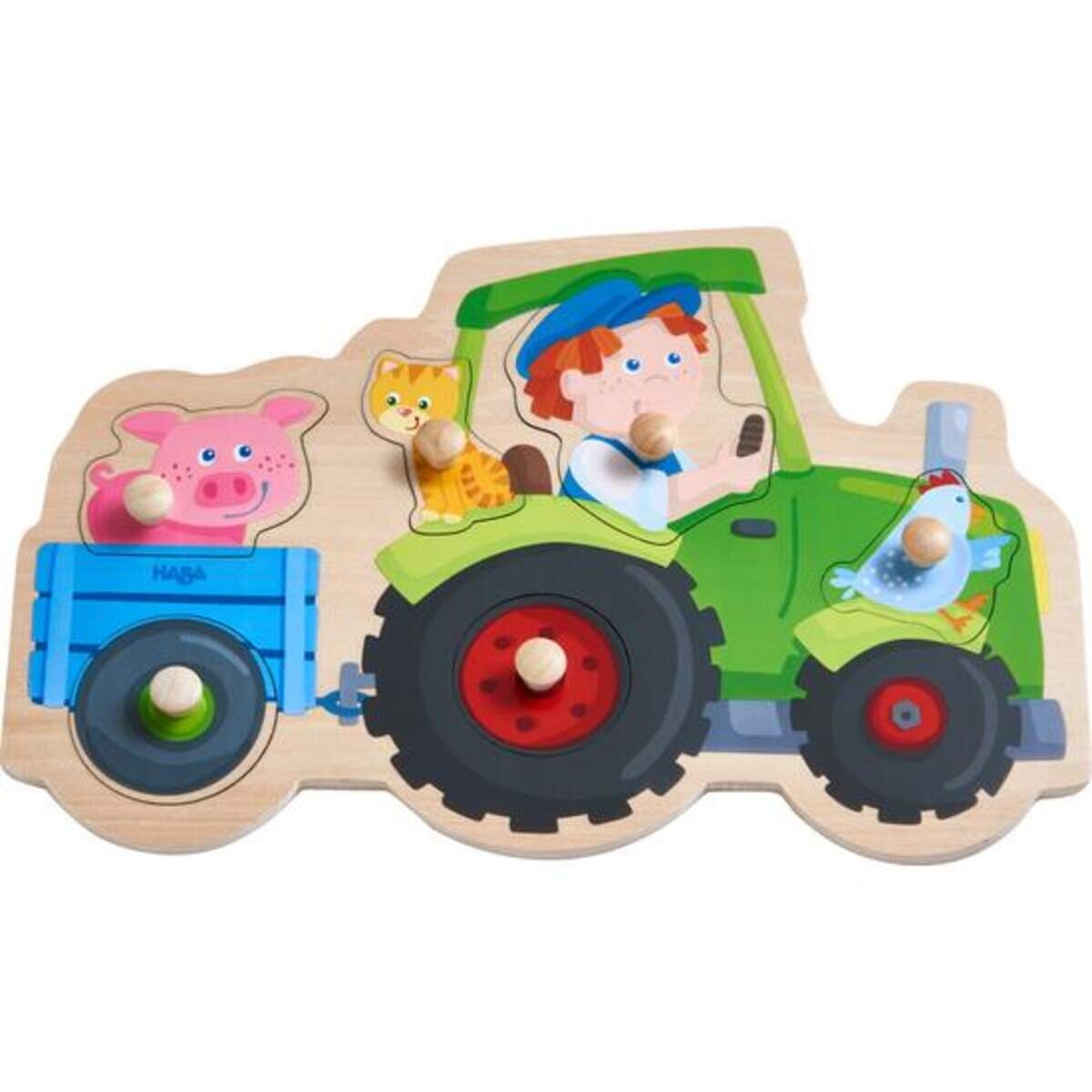 HABA 305550 Greifpuzzle Lustige Traktorfahrt