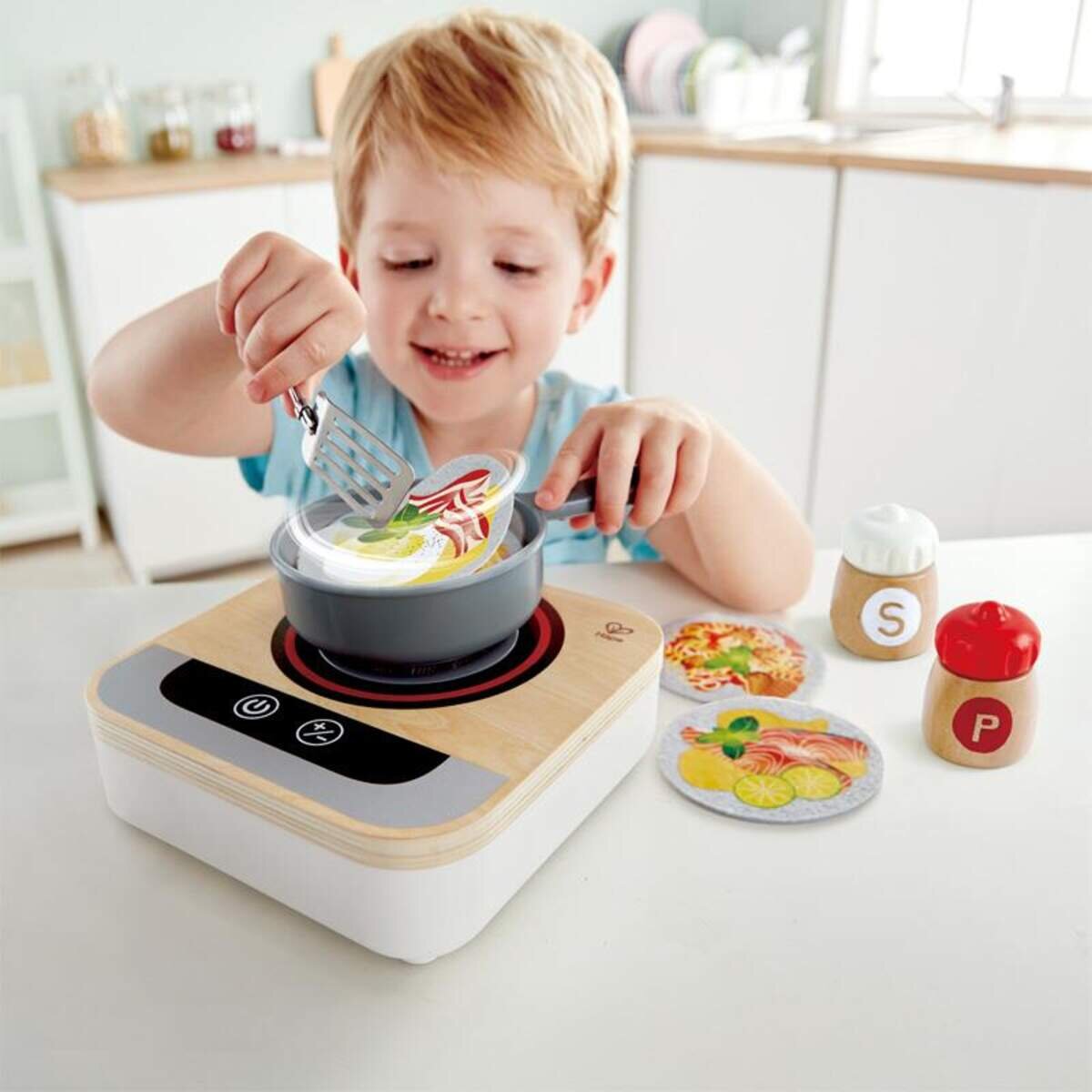 Hape Lustige Bratpfanne mit Magic Cooking Motion