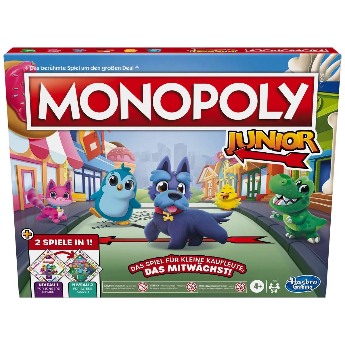 Hasbro Monopoly Junior 2 Games in 1