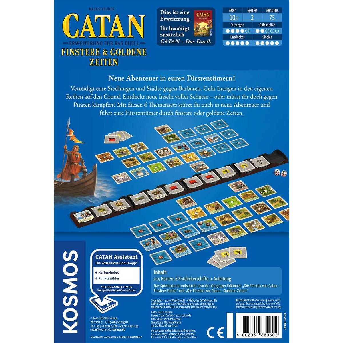 KOSMOS Catan - Erweiterung für das Duell - Finstere & Goldene Zeiten