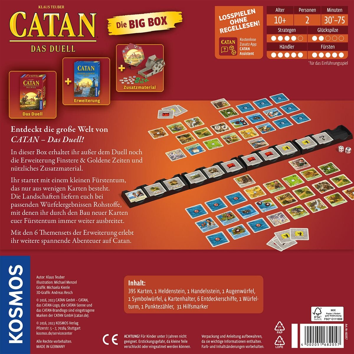 KOSMOS CATAN Brettspiel Das Duell, Big Box