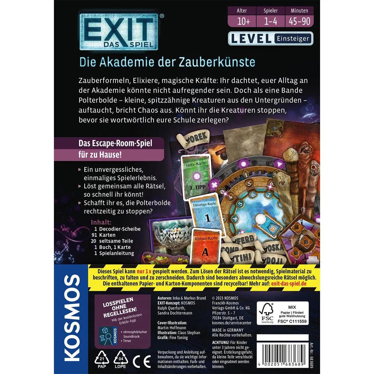 KOSMOS EXIT® - Das Spiel: Die Akademie der Zauberkünste