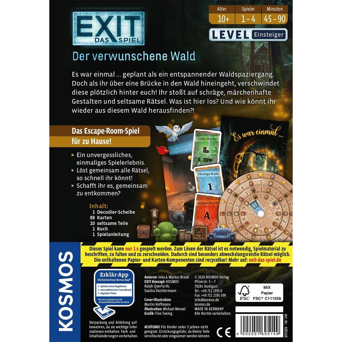 KOSMOS EXIT Das Spiel: Der verwunschene Wald