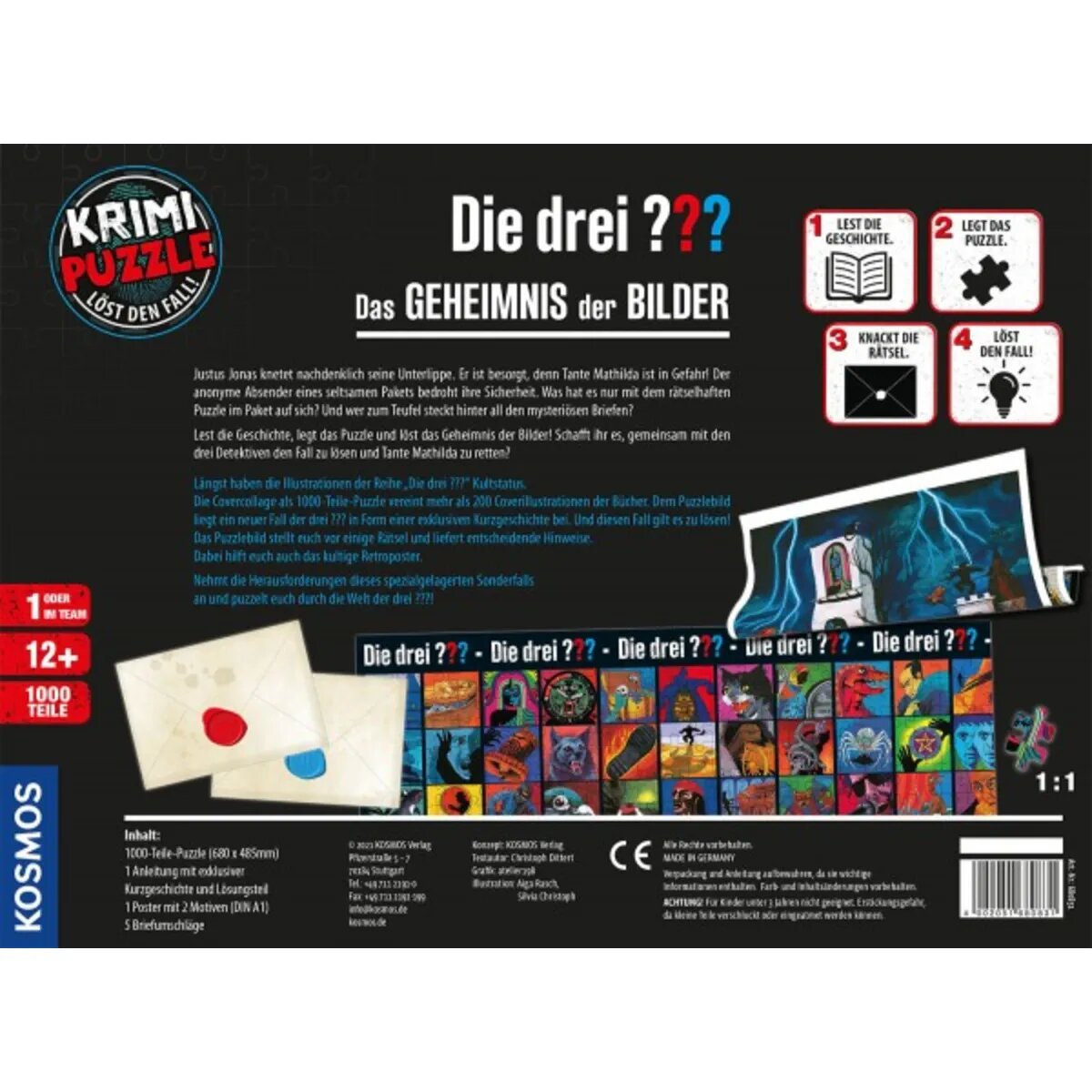 KOSMOS Krimi-Puzzle: Die drei ??? - Das Geheimnis der Bilder