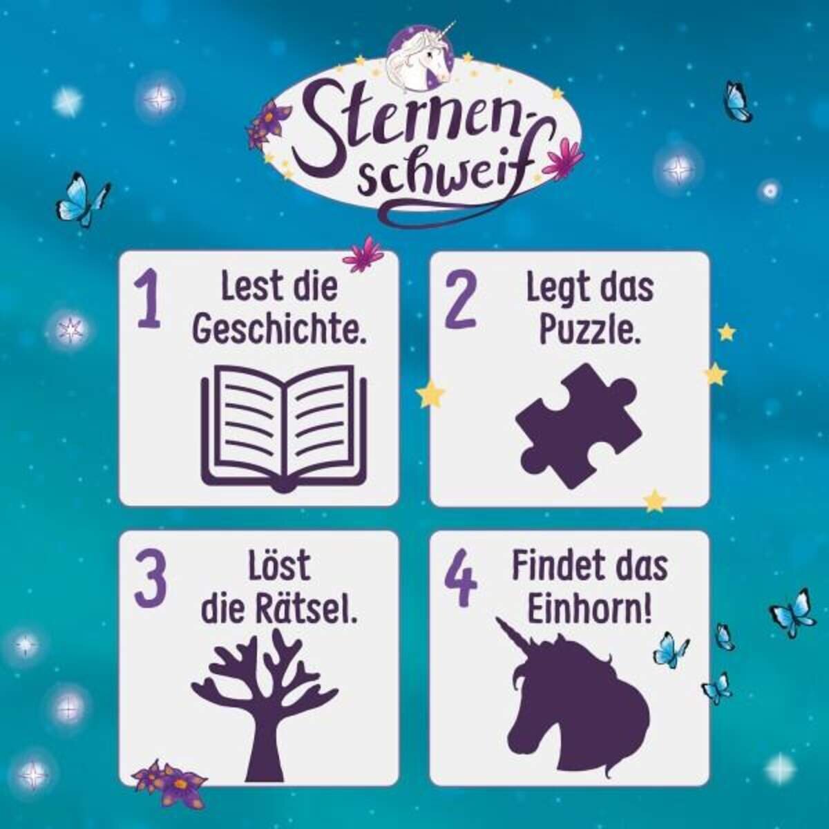 KOSMOS Story-Puzzle: Sternenschweif - Das verschwundene Einhorn