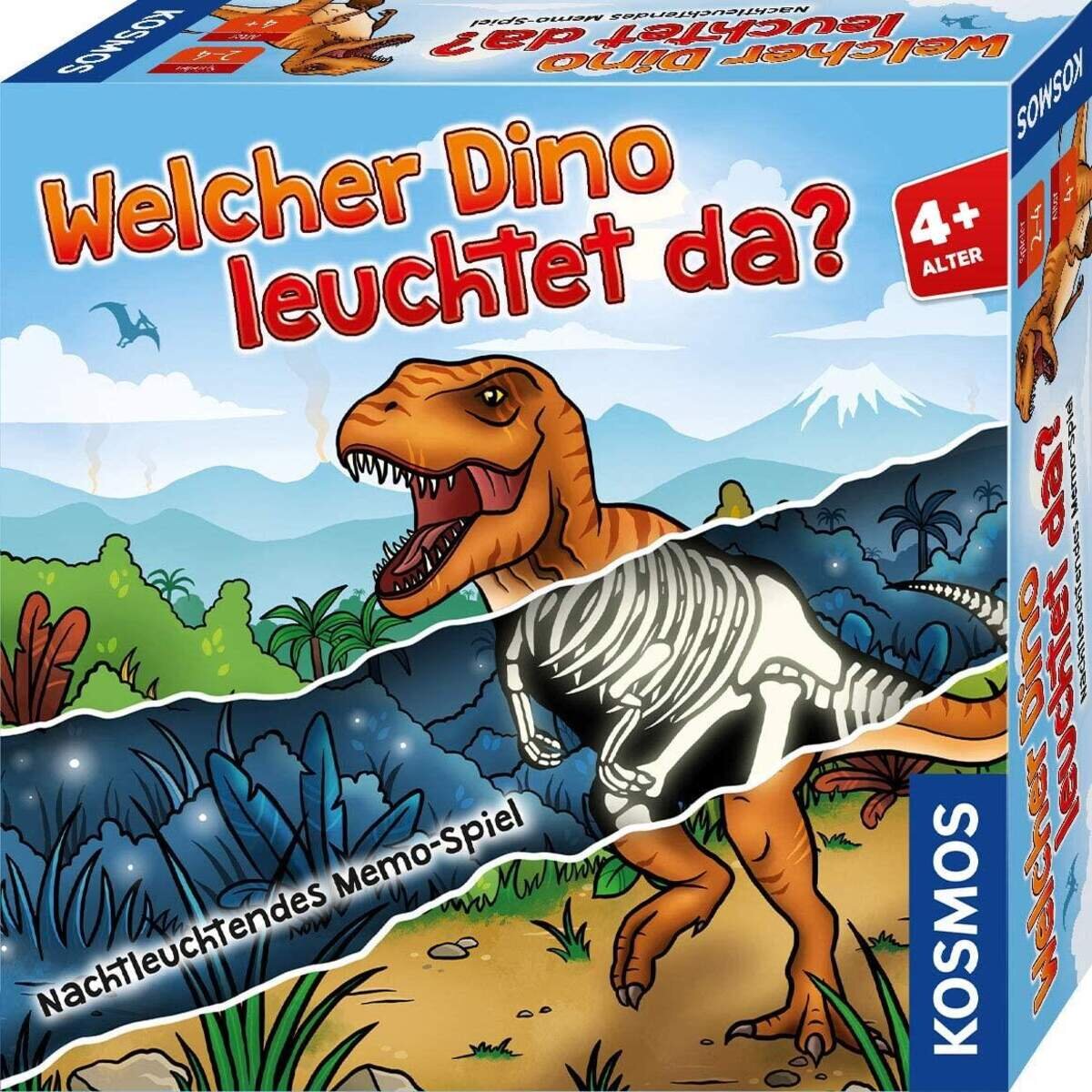 KOSMOS Welcher Dino leuchtet da? Memo-Spiel, leuchtet im Dunkeln