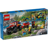 LEGO® City 60412 Feuerwehrgeländewagen mit Rettungsboot